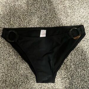 No Boundaries Black Bikini with Ring Accents